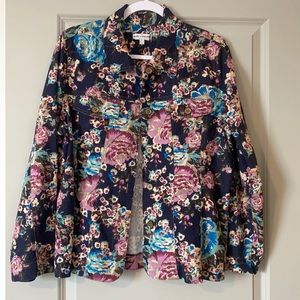Rebecca Malone “shacket” shirt jacket size L